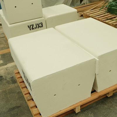 Chemical Corrosion Resistance Refractory Pouring Corundum Mullite Brick For Glass Furnace