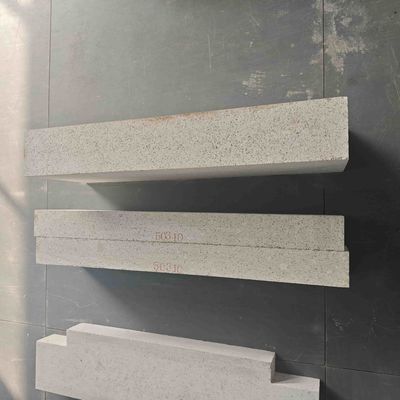 High Density Carbide Alloy Corundum Mullite Refractory Customized Ceramic Parts For Al2O3 Content 75%