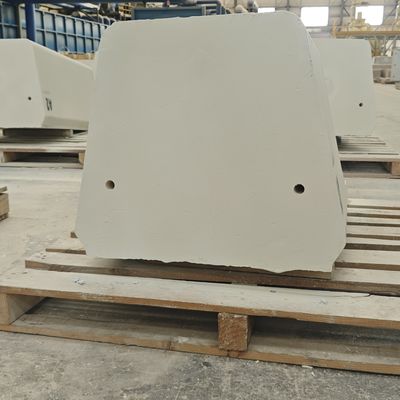 Customized White Or Al2O3＞75% Alumina Ceramic Products Corundum Mullite Refractory  For Temperature At 1650C