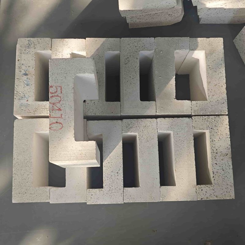 White or Customized Ceramic Parts with Custom Corundum Mullite Refractory Objects